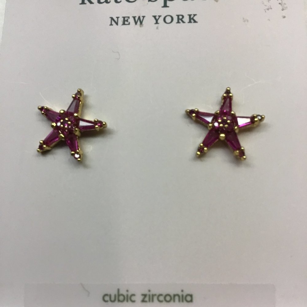 Kate Spade New Hot Pink Starfish Earrings